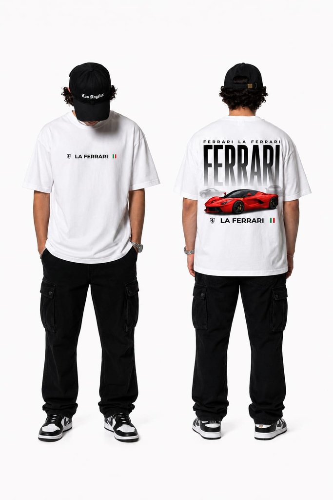 Ferrari T-Shirt (white, small)